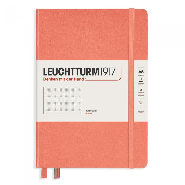 Leuchtturm1917 Leuchtturm Notebook A5 hard 249s Bellini dotted - Kalenderkungen.se