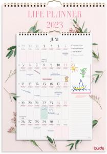 Väggkalender Life Planner Pink 2023 