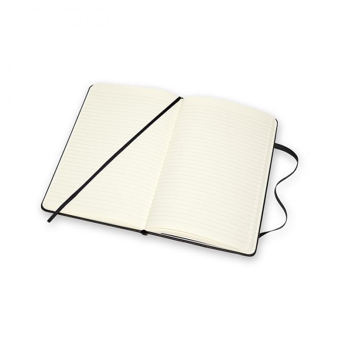 Moleskine Ruled Classic Leather Notebook Large Black