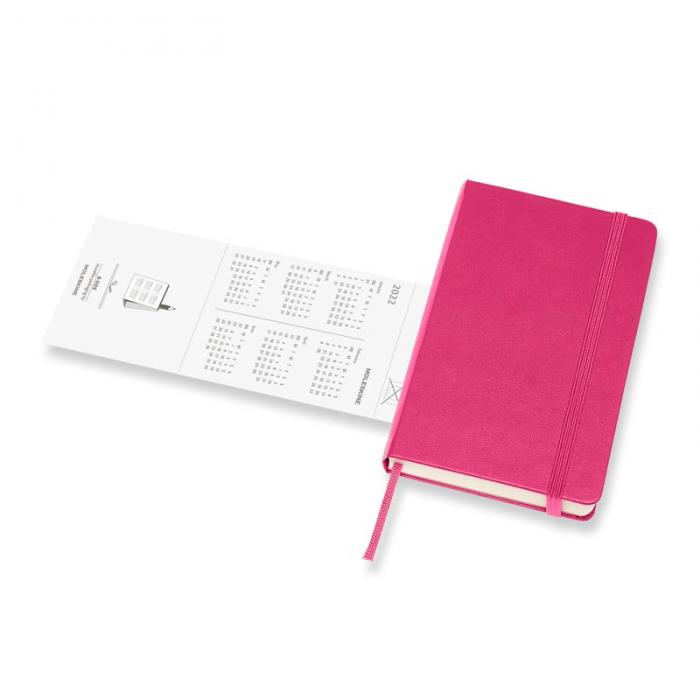 Moleskine Weekly Notebook Pink hard pocket 2022