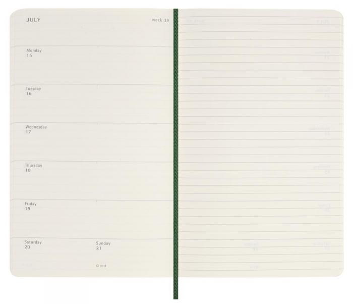 Moleskine Weekly notebook Large Red Soft 2025