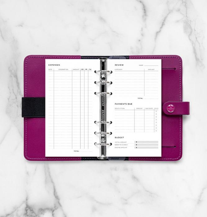 Filofax Expense Tracker Refill - Personal