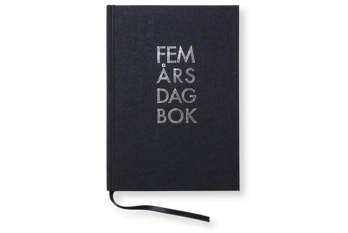 Paperstyle 5-årsdagbok Svart - Kalenderkungen.se