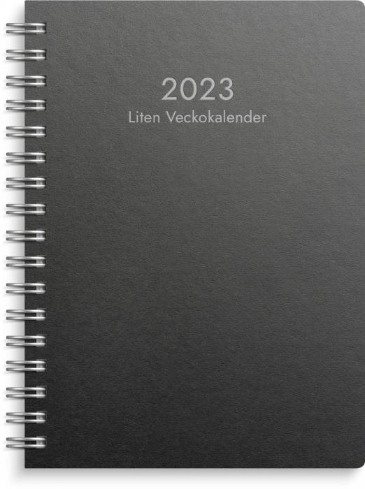 Liten Veckokalender svart miljökartong 2023
