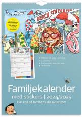 Familjekalender med stickers 2024-2025