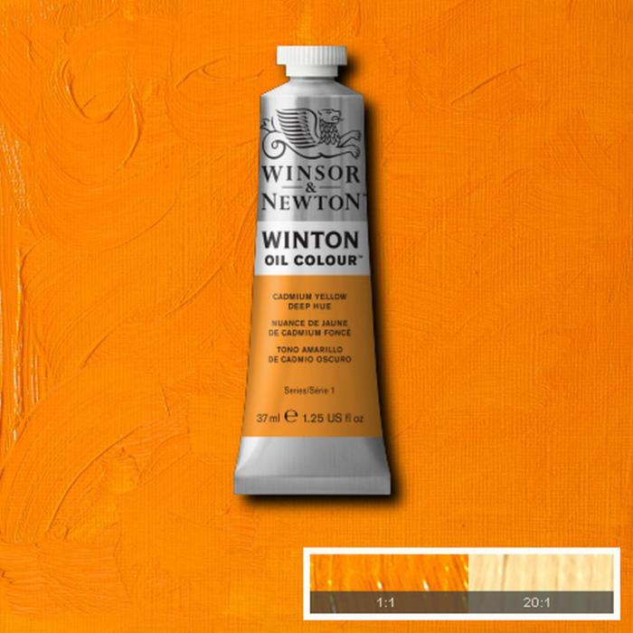 Oljefrg W&N Winton 37ml Cadmium yellow deep hue 115