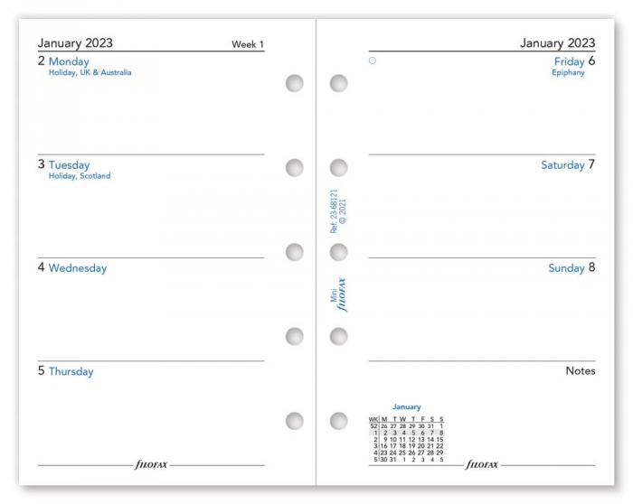 Filofax dagbok mini 2023