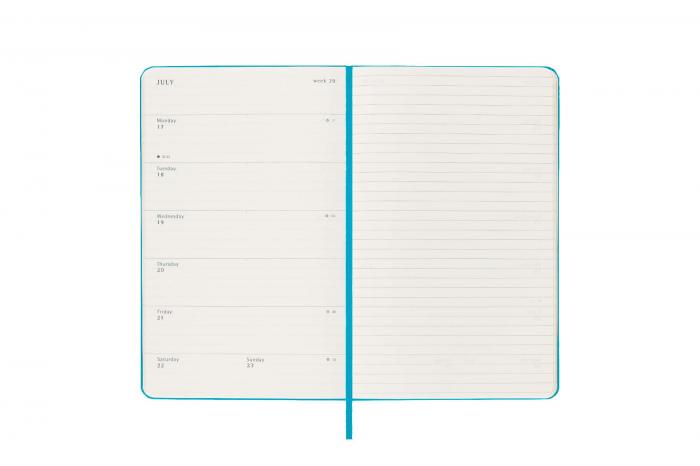 Moleskine Veckokalender L Manganese Blue Hard 2022-2023