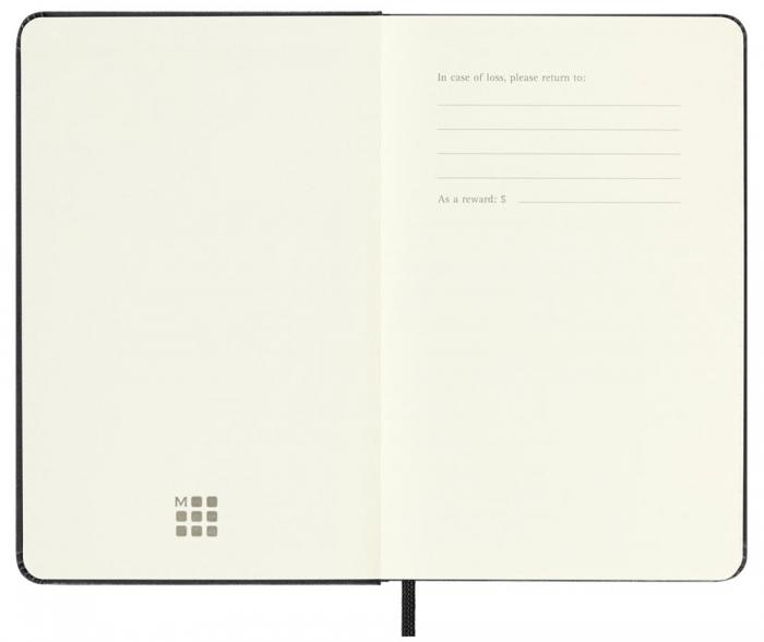 Moleskine Horizontal Weekly Black Hard pocket 2023