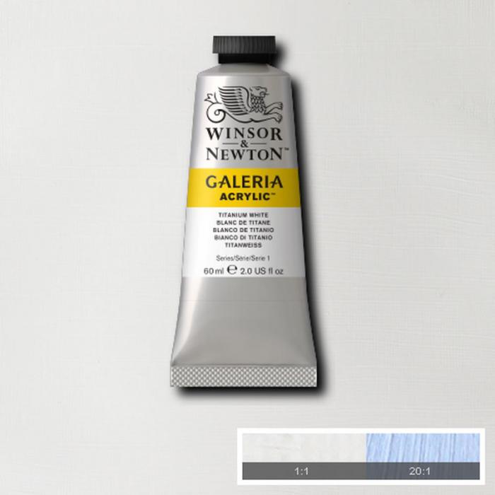 Akrylfrg Galeria 60ml Titanium white 644