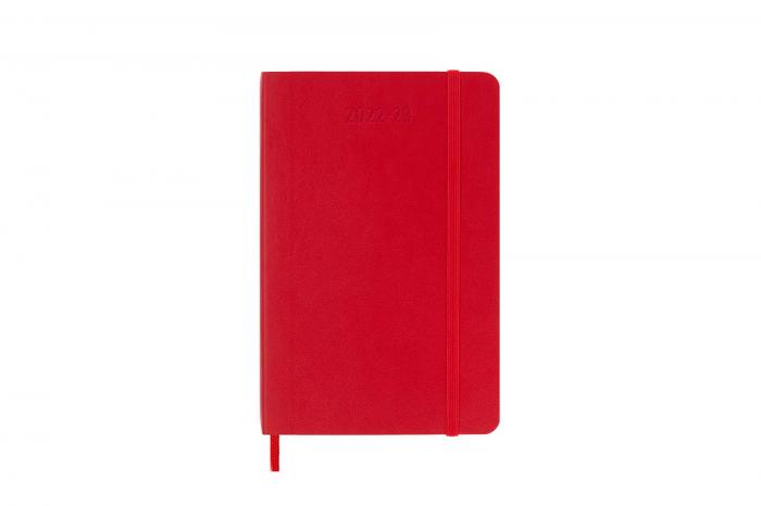 Moleskine Veckokalender Pocket soft 22/23 Röd