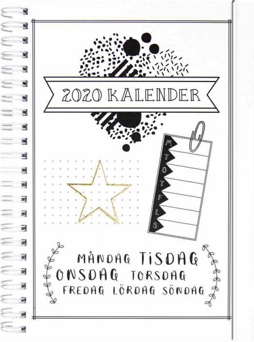 Burde Publishing AB Veckoplanering Doodle III A5 2020 - Kalenderkungen.se