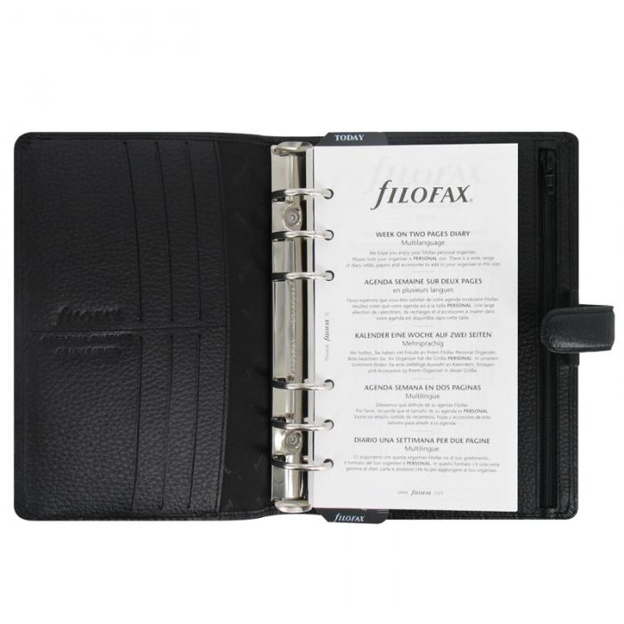 Filofax Finsbury Personal Svart