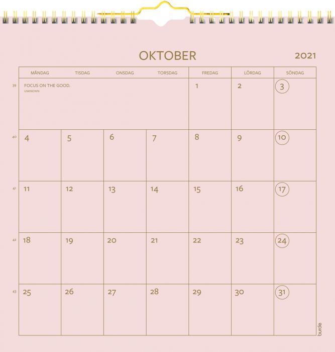 Väggkalender Color 2021
