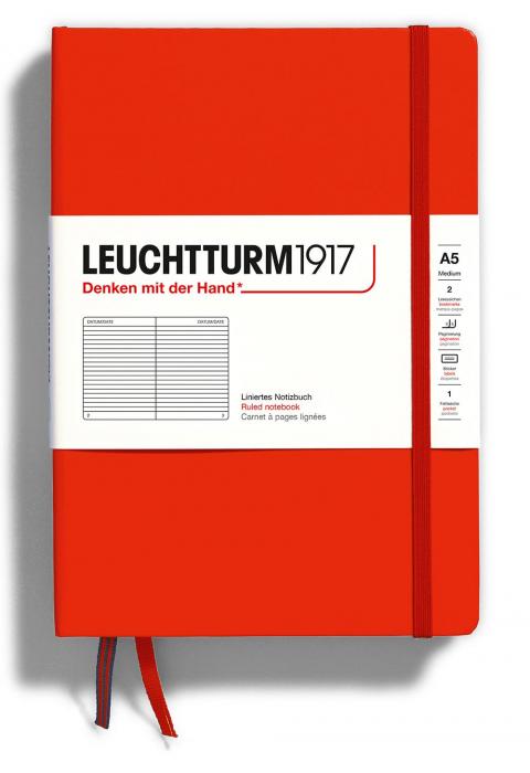 Leuchtturm Notebook A5 hard 251s Fox Red ruled