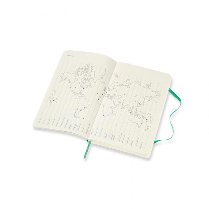 Moleskine Weekly notebook Large Green Soft 2022