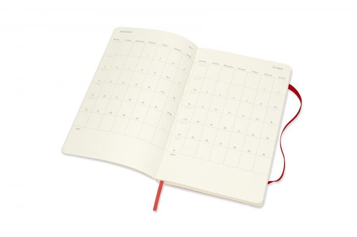 Moleskine Veckokalender L Soft 21/22 Röd