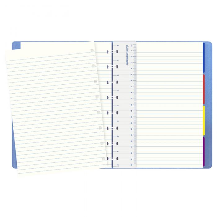 Filofax A5 Saffiano Notebook Vista Blue