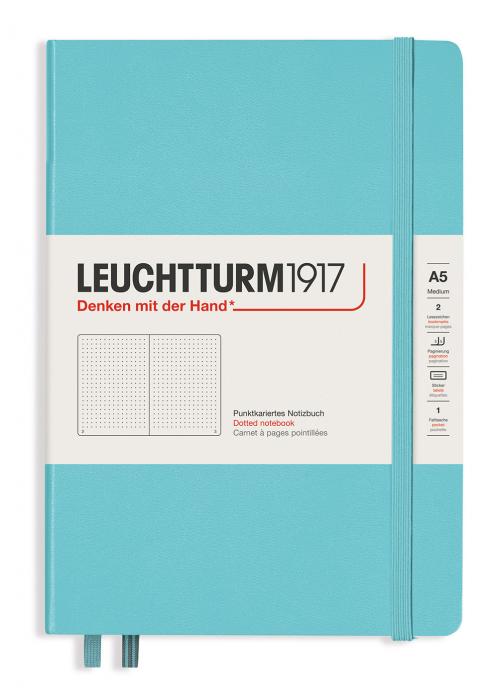 Leuchtturm Notebook A5 hard 249s Aquamarine dotted