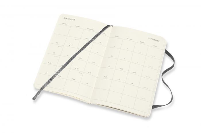 Moleskine Monthly Notebook svart soft pocket 21/22