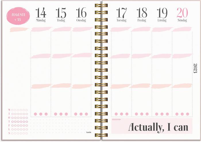 Life Planner Pink A6 2023