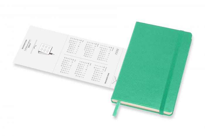 Moleskine Veckokalender Pkt Hard 21/22 Grön