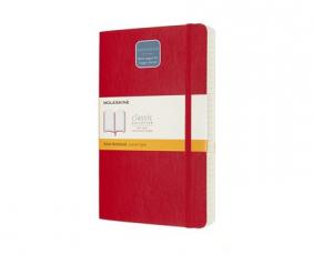 Moleskine Classic Notebook Soft Expanded linj Red