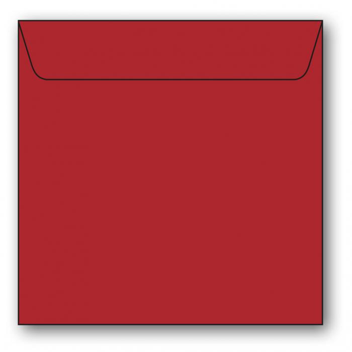 Kvadratiska Kuvert 5-pack 110g Röd 