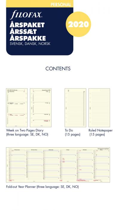 Filofax rspaket Personal 2021