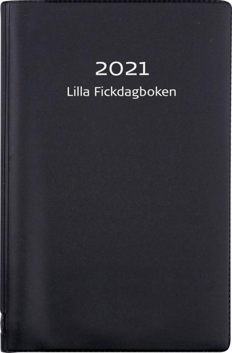 Lilla Fickdagboken svart plast 2021