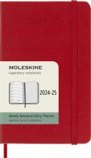 Moleskine Veckokalender Pocket hard 24/25 Red