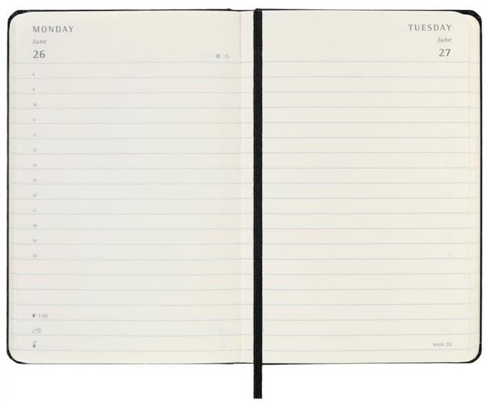 Moleskine Daily Black Hard Pocket 2023