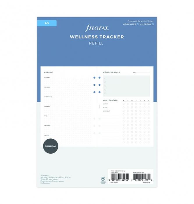 Filofax Wellness Trackers A5 Refill
