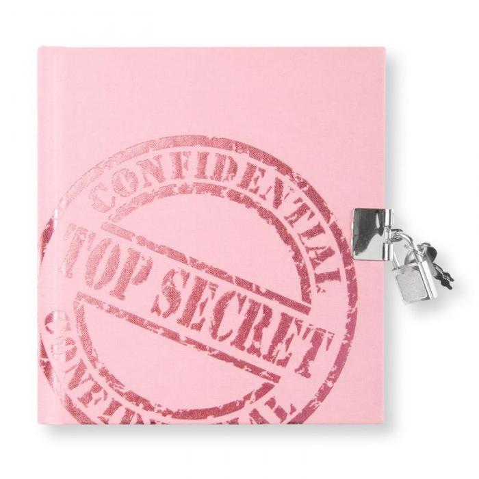 Dagbok med ls Top Secret Rosa