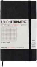 Anteckningsbok Leuchtturm1917 Soft A6 svart squared 