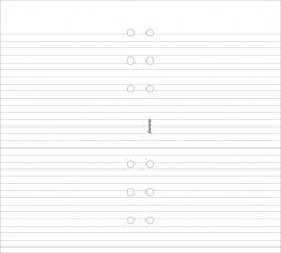 Filofax personal linjerade blad vita