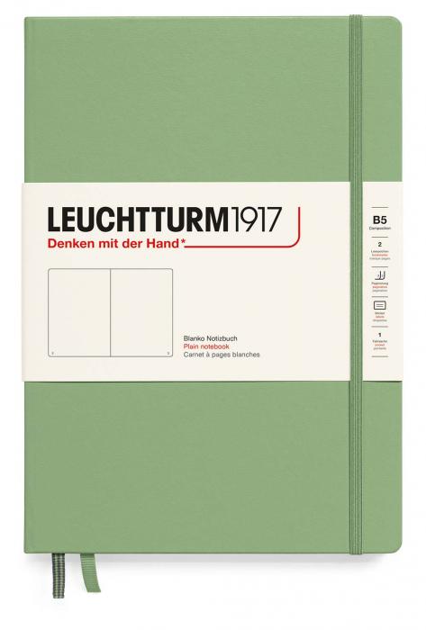 Leuchtturm Notebook B5 Hard 121s Sage Plain
