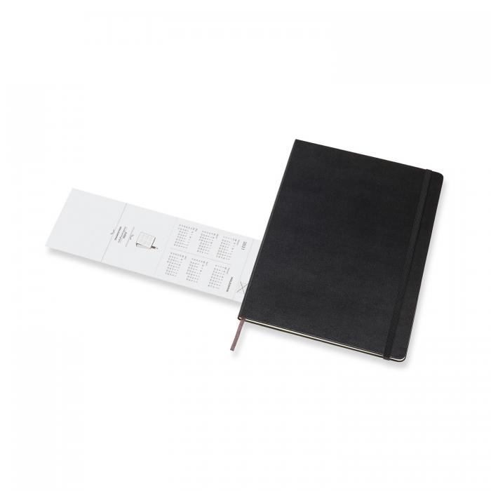 Moleskine Monthly Notebook svart hard XL 2021