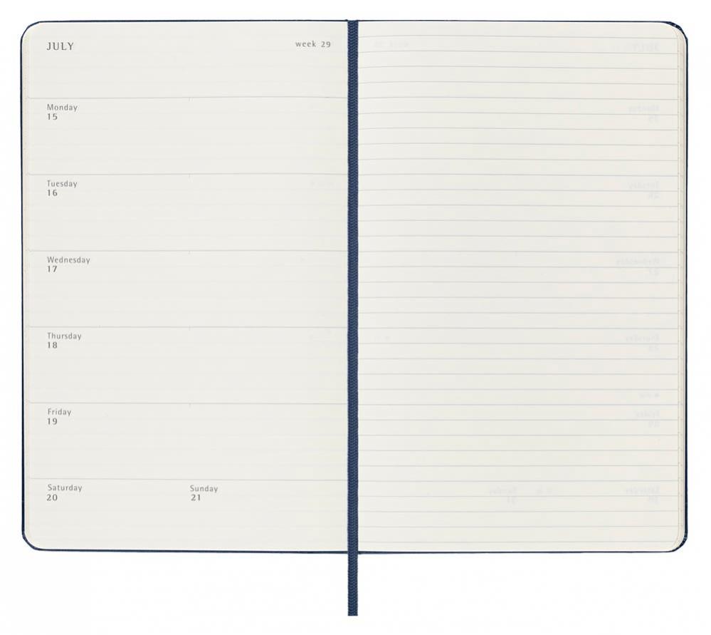 Moleskine Weekly Notebook Blue hard Large 2025
