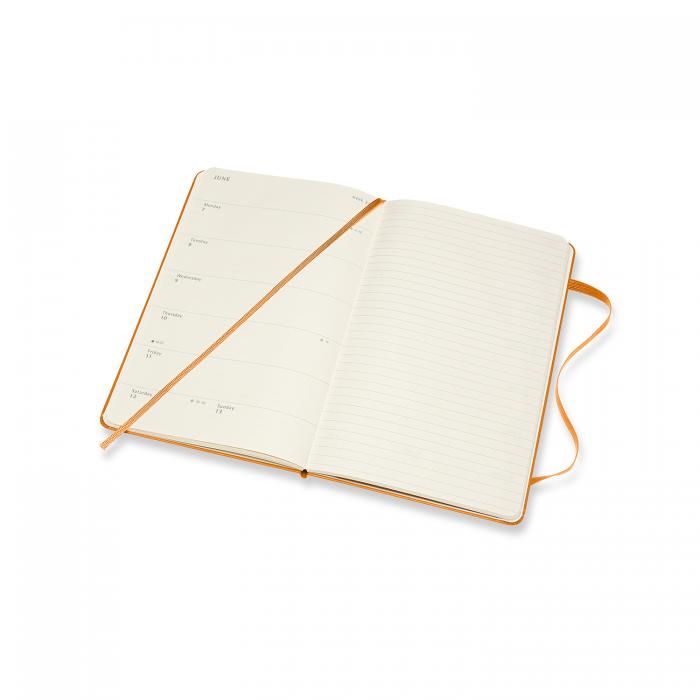 Moleskine Weekly Notebook Orange hard Large 2021
