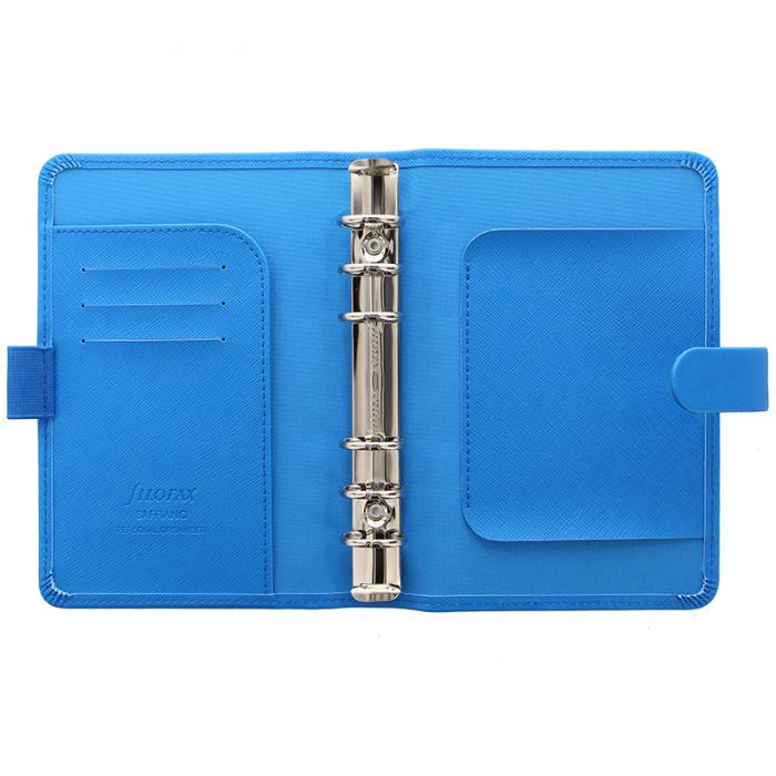 Filofax Saffiano Personal Fluoro Blue 