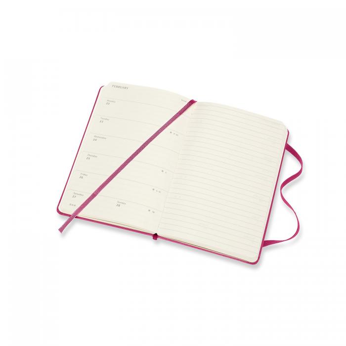 Moleskine Moleskine Veckokalender Pkt Rosa Hård 20/21 - Kalenderkungen.se