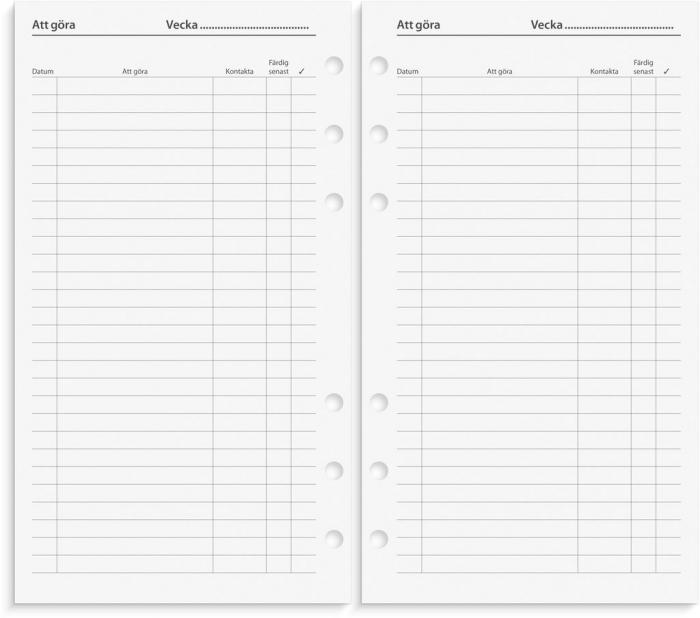 Regent Systemkalender svart skinn 2024