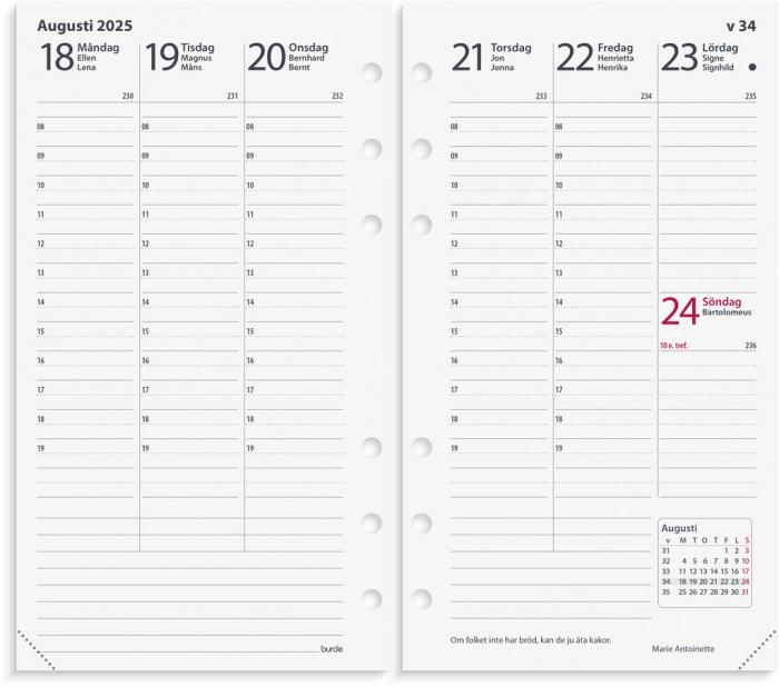 Regent kalendersats Interplano XL 2025