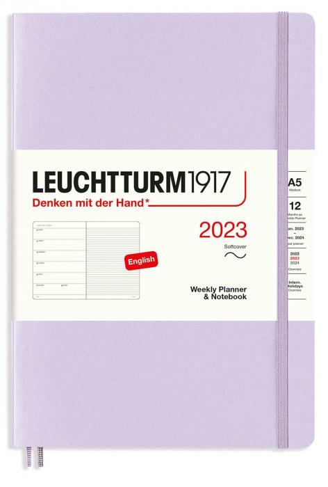 Kalender Leuchtturm1917 A5 Soft vecka/notes Lilac 2023