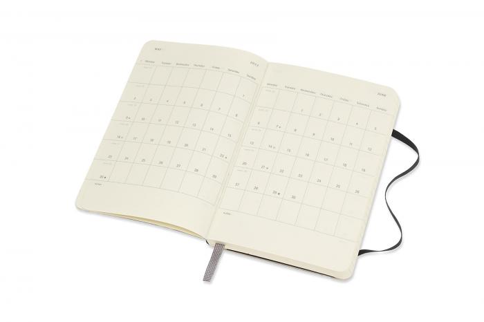 Moleskine Veckokalender Pocket soft 21/22 Svart