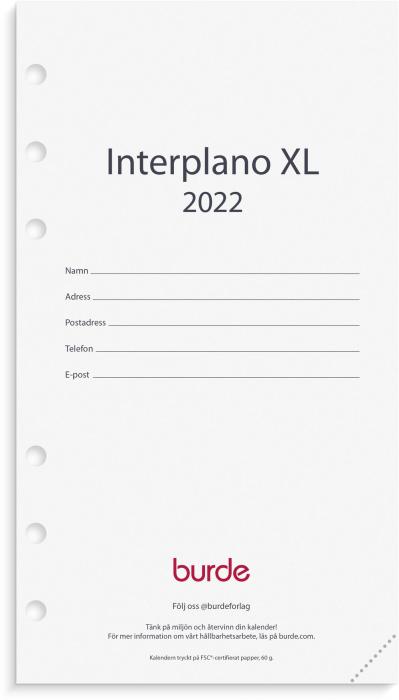 Regent kalendersats Interplano XL 2022