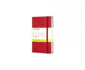 Moleskine Plain Classic Notebook Pocket - Röd