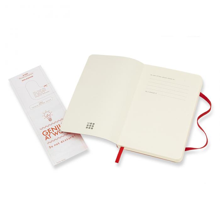 Moleskine Dotted Classic Notebook Pocket - Röd 