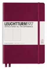 Leuchtturm Notebook A5 hard 249s Port Red dotted